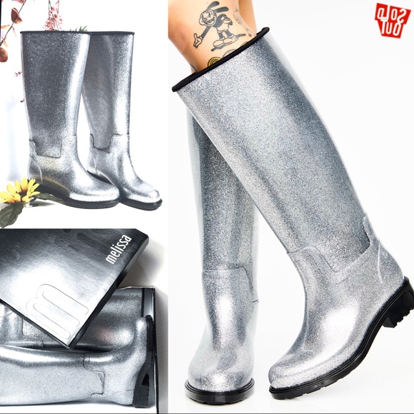 SALE NWT HTF Dolls Kill Melissa Glass Rain Boot - Picture 7 of 7